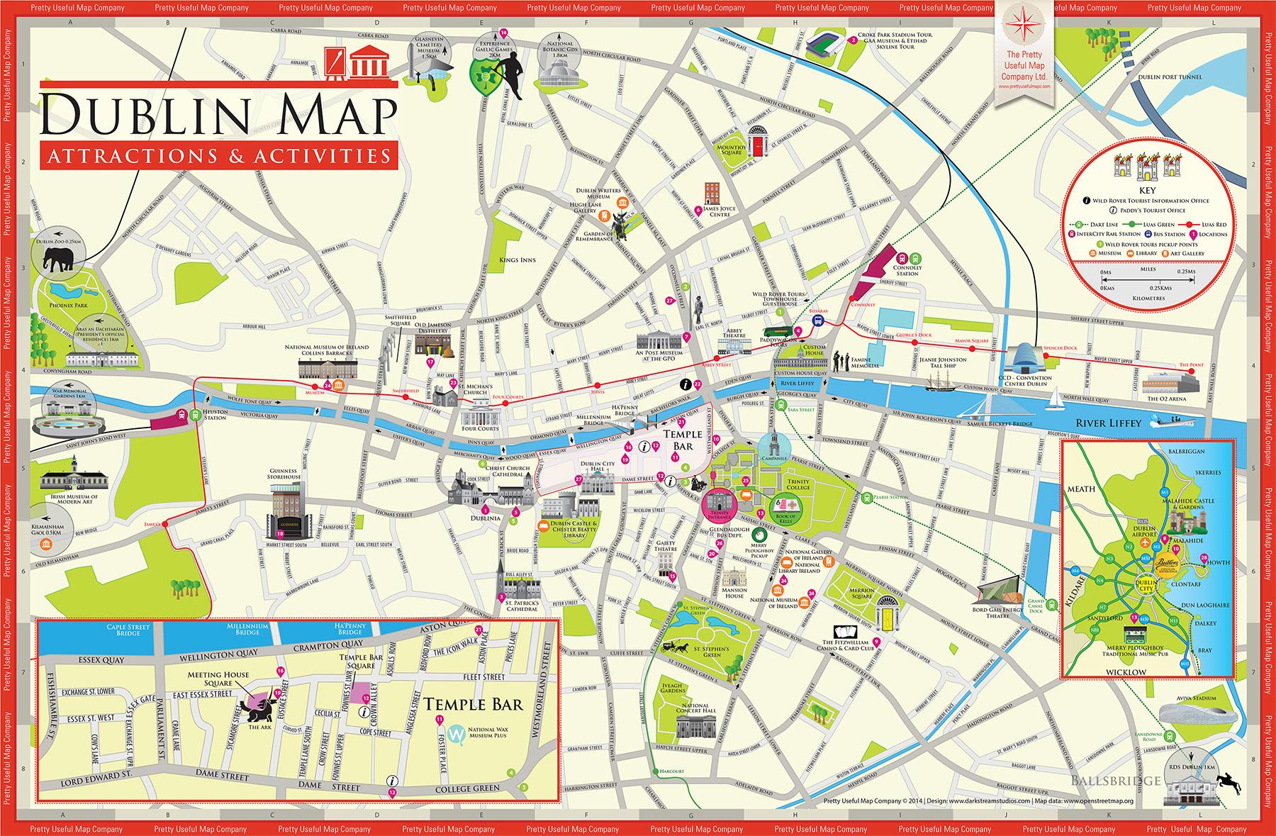 Map Of Dublin City Centre Maps For You