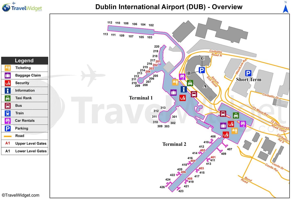 kat jeyografik nan Dublin ayewopò