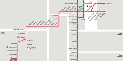 Kat jeyografik nan Luas vèt liy